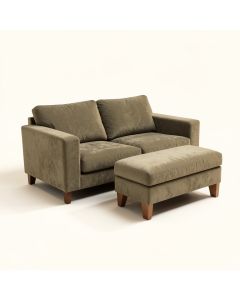 73.6 '' Wide Microfiber/Microsuede Reversible Sofa & Chaise With Ottoman (synthetic illustration; no displayed measurements)