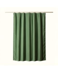 Dune Canyon Shower Curtain Hanging Flat From A Plain Rod - Green (synthetic illustration; no displayed measurements)