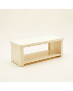 Brook Brook Narrow Outdoor Storage Bench - Ivory (synthetic illustration; no displayed measurements)