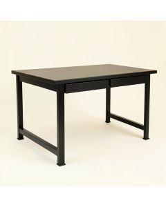 Slate Arc Empty Workshop Workbench - Black (synthetic illustration; no displayed measurements)