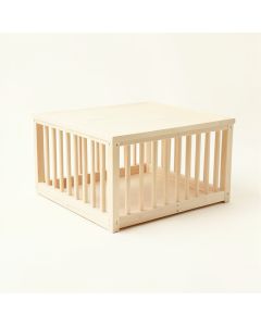 Harbor Branch Empty Furniture-Style Pet Crate - Ivory (synthetic illustration; no displayed measurements)