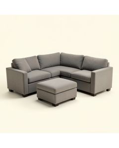 Peeples 131 '' Wide Reversible Modular Corner Sectional With Ottoman (synthetic illustration; no displayed measurements)