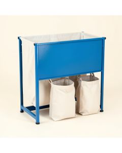 Briar Bend Laundry Sorting Station With Plain Removable Bags - Blue (synthetic illustration; no displayed measurements)