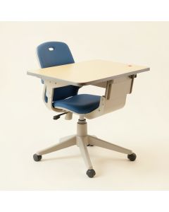 Children Art Desk Chair Set With Storage (synthetic illustration; no displayed measurements)