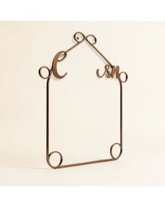 Cursive Bathroom Sign Wall Décor (synthetic illustration; no displayed measurements)