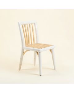 Flint Arc Small Chair - White (synthetic illustration; no displayed measurements)