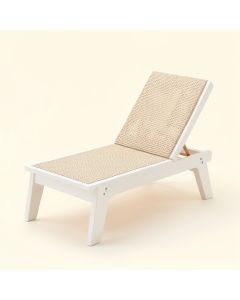 Spruce Arc Outdoor Lounge Chair - White (synthetic illustration; no displayed measurements)