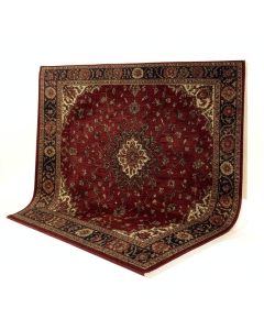 Needham Power Loom Dark Red/Dark Brown Rug (synthetic illustration; no displayed measurements)