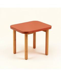 Field Brook Compact Balcony Table - Terracotta (synthetic illustration; no displayed measurements)
