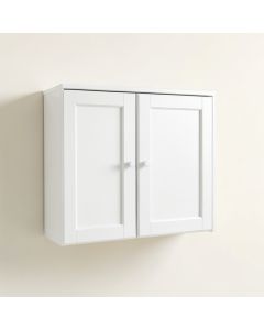 River Brook Wall-Mounted Entry Cabinet - White (synthetic illustration; no displayed measurements)