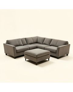 158.8 '' Wide Modular Corner Sectional With Ottoman (synthetic illustration; no displayed measurements)