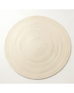 Sage Arc Round Area Rug - Cream (synthetic illustration; no displayed measurements)
