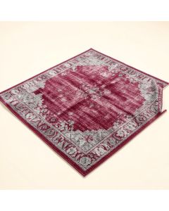 Montenigro Border Hand-Tufted Wool Magenta/Silver Area Rug (synthetic illustration; no displayed measurements)