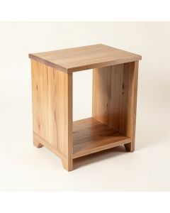 Angulo Solid Wood Floor Shelf End Table With Storage (synthetic illustration; no displayed measurements)