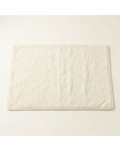 Summit Crest Bath Mat - Ivory (synthetic illustration; no displayed measurements)