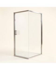 41 '' W X 72 '' H Door Opening Frameless Shower Door (synthetic illustration; no displayed measurements)