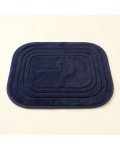 Heath Edge Bath Mat - Navy (synthetic illustration; no displayed measurements)