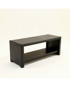 Rowan Crossing Narrow Outdoor Storage Bench - Black (synthetic illustration; no displayed measurements)
