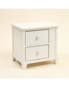 Afshari 2 - Drawer Nightstand In White (synthetic illustration; no displayed measurements)