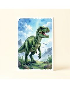 Maney Watercolor Dinosaurs Jurassic Wall Sticker (synthetic illustration; no displayed measurements)