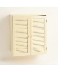 Lake Bridge Wall-Mounted Laundry Cabinet - Cream (synthetic illustration; no displayed measurements)
