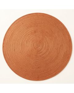 Spruce Crest Round Area Rug - Terracotta (synthetic illustration; no displayed measurements)