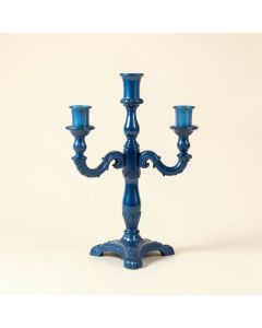 14 '' Grand Peacock Iron Candelabra (synthetic illustration; no displayed measurements)