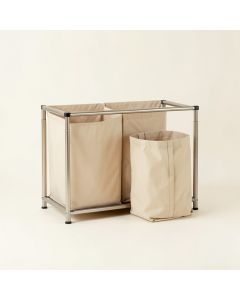 Ridge Brook Laundry Sorting Station With Plain Removable Bags - Beige (synthetic illustration; no displayed measurements)