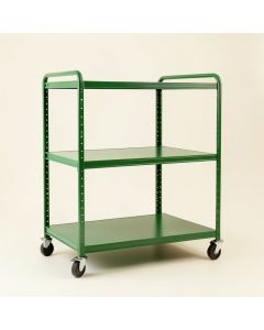 Rowan Arc Empty Rolling Workshop Cart - Green (synthetic illustration; no displayed measurements)