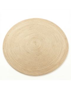 Pine Branch Round Area Rug - Beige (synthetic illustration; no displayed measurements)