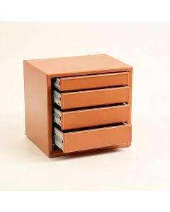 Juniper Dell Small-Parts Storage Drawer Cabinet - Terracotta (synthetic illustration; no displayed measurements)