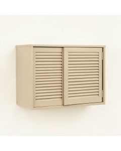 Maple Edge Wall-Mounted Entry Cabinet - Beige (synthetic illustration; no displayed measurements)