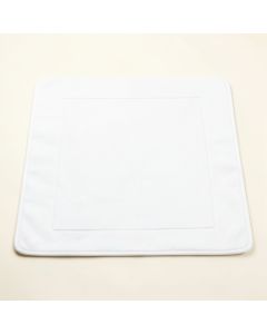 Cedar Branch Bath Mat - White (synthetic illustration; no displayed measurements)