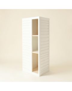 Spruce Dale Narrow Cubby Tower - White (synthetic illustration; no displayed measurements)