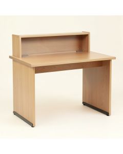 Simple Style Study Desk With Hutch (synthetic illustration; no displayed measurements)