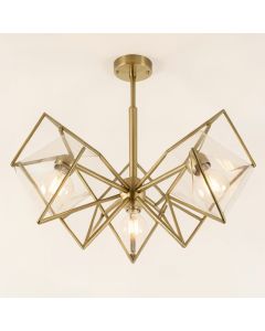 Alana Unique Statement Geometric Chandelier (synthetic illustration; no displayed measurements)