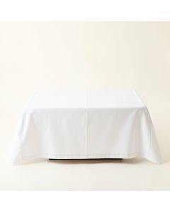 Moss Bend Flat Bed Sheet - White (synthetic illustration; no displayed measurements)