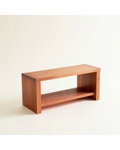 Flint Brook Narrow Outdoor Storage Bench - Terracotta (synthetic illustration; no displayed measurements)