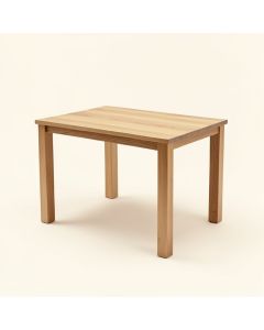 Emer Rubberwood Solid Wood Dining Table (synthetic illustration; no displayed measurements)