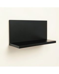 Flint Crossing Wall-Mounted Shelf - Black (synthetic illustration; no displayed measurements)