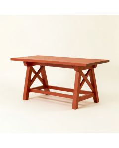 Moss Brook Empty Workshop Workbench - Terracotta (synthetic illustration; no displayed measurements)