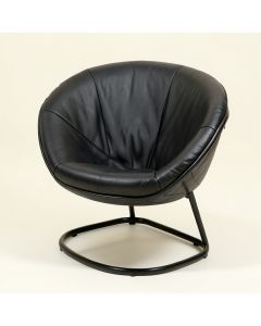 Cheney 30 '' Wide Cowhide Papasan Chair (synthetic illustration; no displayed measurements)