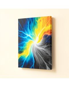 Shining Multi-Colored Plasma - Wrapped Canvas Graphic Art Print (synthetic illustration; no displayed measurements)