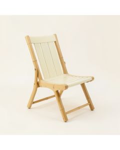 Briar Dale Folding Outdoor Chair - Cream (synthetic illustration; no displayed measurements)