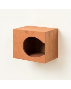 Dune Branch Wall-Mounted Cat Perch - Terracotta (synthetic illustration; no displayed measurements)