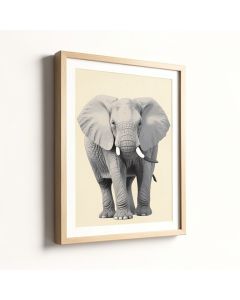 Elephant Framed Graphic Art (synthetic illustration; no displayed measurements)