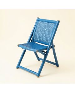 Reed Bluff Folding Outdoor Chair - Blue (synthetic illustration; no displayed measurements)
