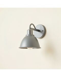 Fern Bend Wall Sconce Mounted On A Plain Wall - Gray (synthetic illustration; no displayed measurements)