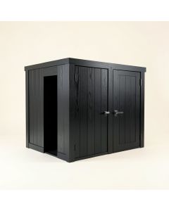 Alder Arc Empty Furniture-Style Litter Enclosure (synthetic illustration; no displayed measurements)