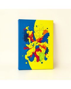 Painted Puzzle By Morgan Yamada - Graphic Art Print (synthetic illustration; no displayed measurements)